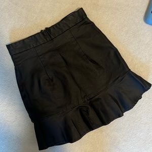 Showpo High Waisted Black Mini Slirt